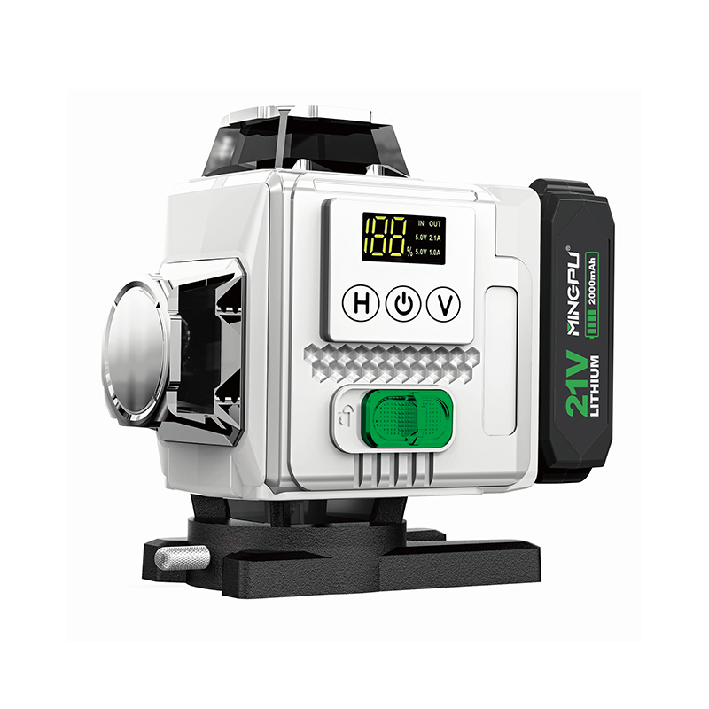 Niveau laser Green Planar rechargeable à nivellement autonome avec cas de transport dur